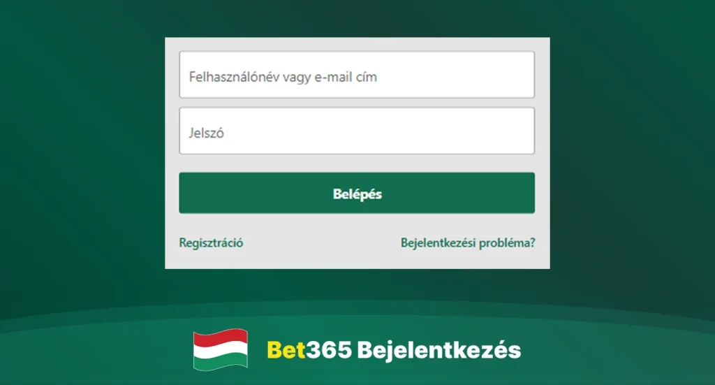 Bet365 bejelentkezési űrlap asztali gépen