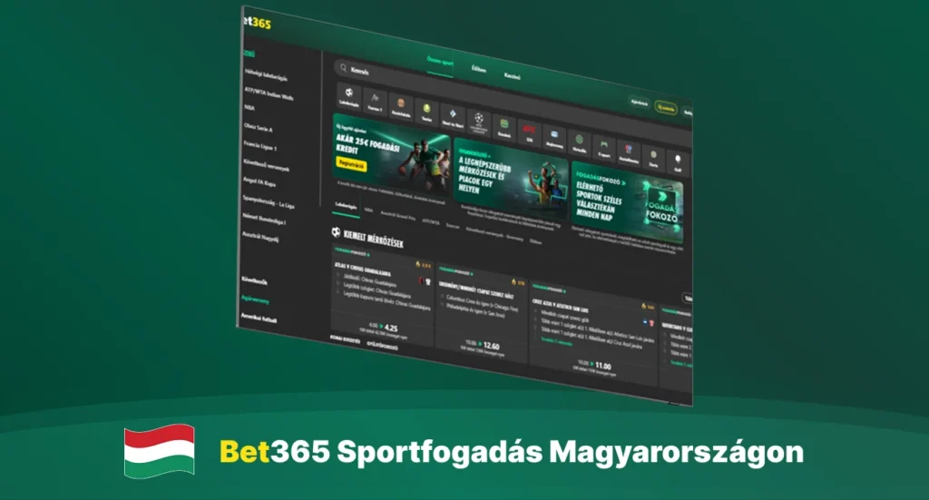 Bet365 sportfogadási irányítópult magyar játékosok számára